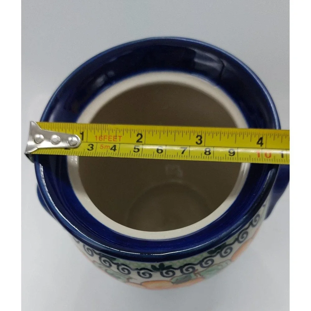 Polish Pottery Stoneware Boleslawiec Unikat Poland Canister Jar ~Jolanta Okraska